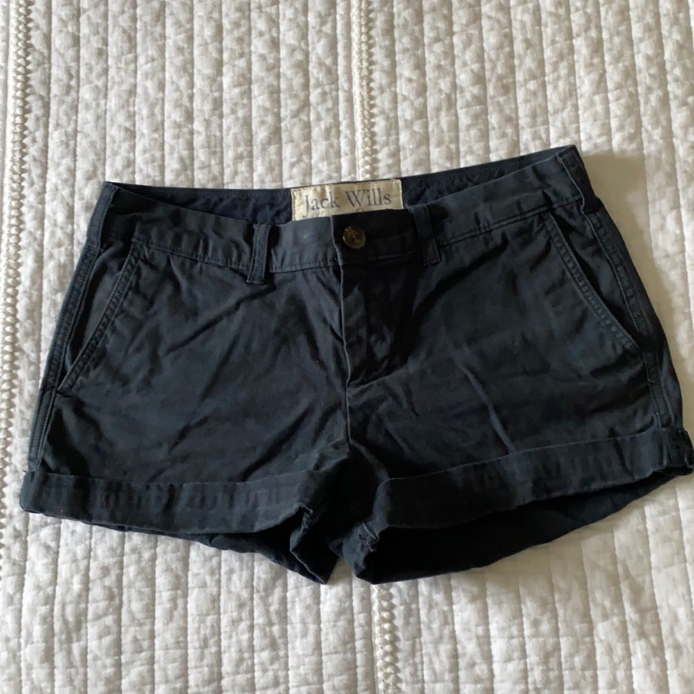 Navy chino shorts